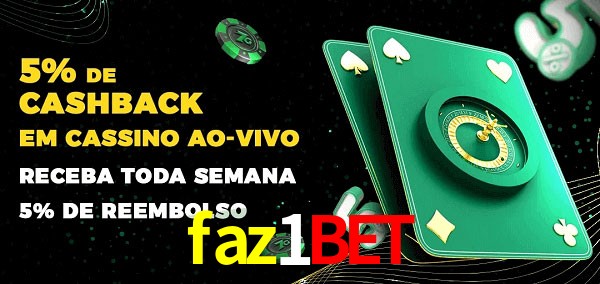 Promoções do cassino ao Vivo faz1bet